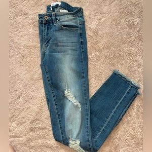 KanCan low rise ripped jeans